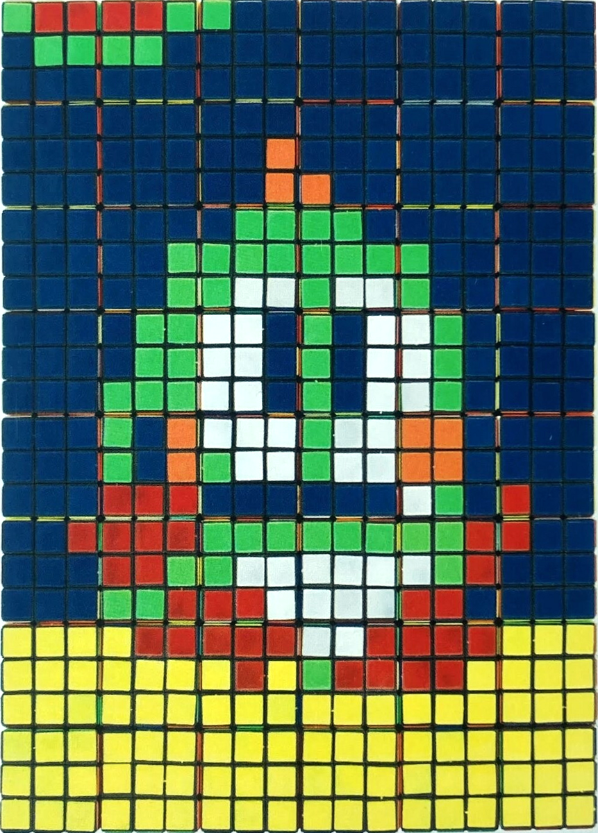 Invader: The Pioneer of the Rubikcubsim Art Style